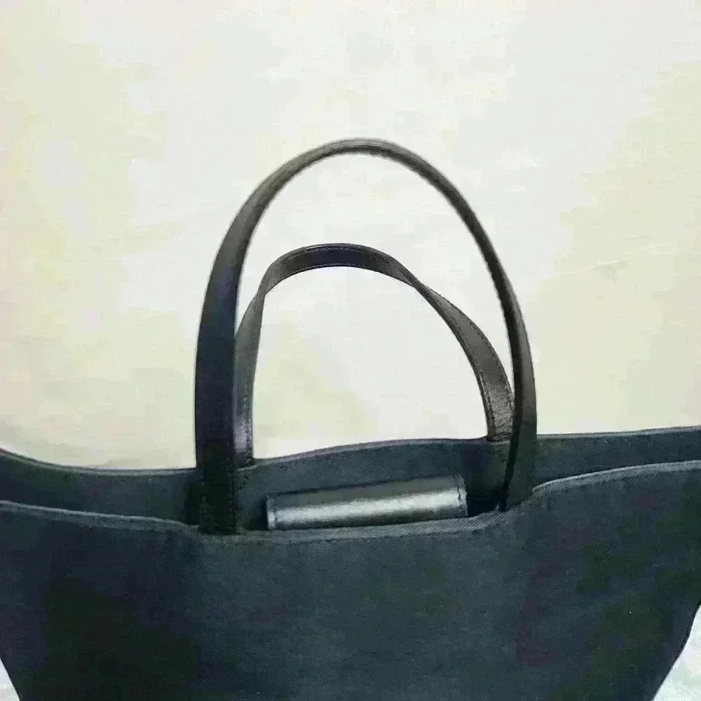 Lauren Ralph Lauren women's black slim handbag satchel - Picture 5 of 10